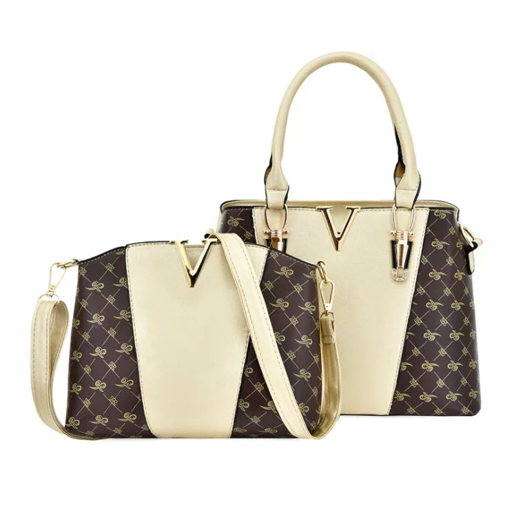 Women's 2-Piece Leather Handbag Set