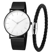 Ultra-Thin Magnetic Mesh Sport Watch