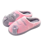 Winter Home Slippers Cute Cartoon Cat