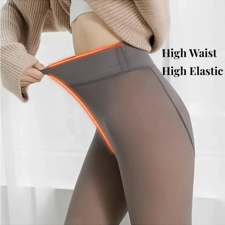 Warm Insulated Translucent Tights