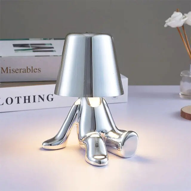 Golden Man LED Touch Lamp