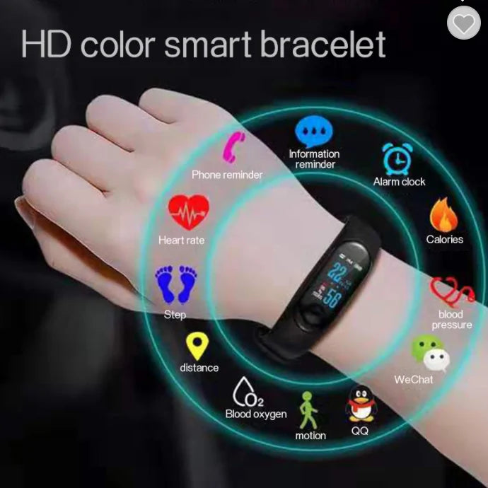 Fitness Heart Rate Monitor Bracelet Wristband