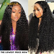 13x4 13x6 HD Lace Frontal Wigs Jerry Curly Glueless Wig Human Hair Pre