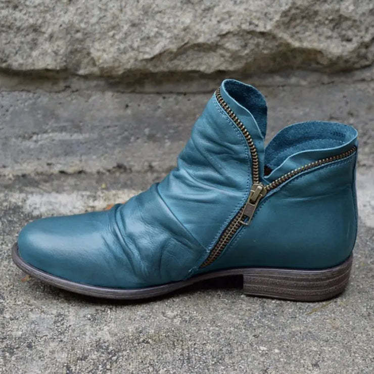 Ankle Zipper Boots Spring Autumn