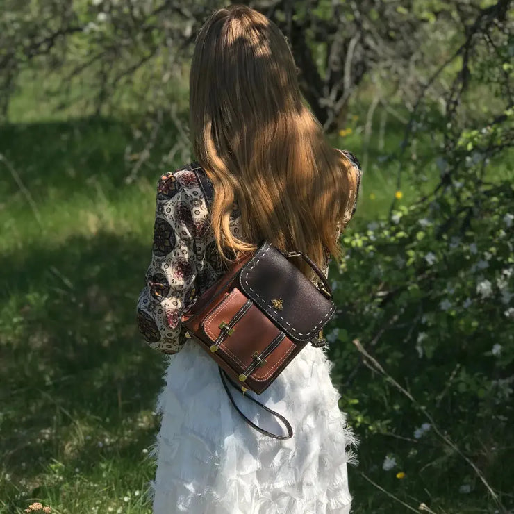 Bumblebee Leather Backpack